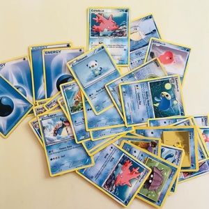 Pokémon Water Energy Trading Cards Bulk Lot